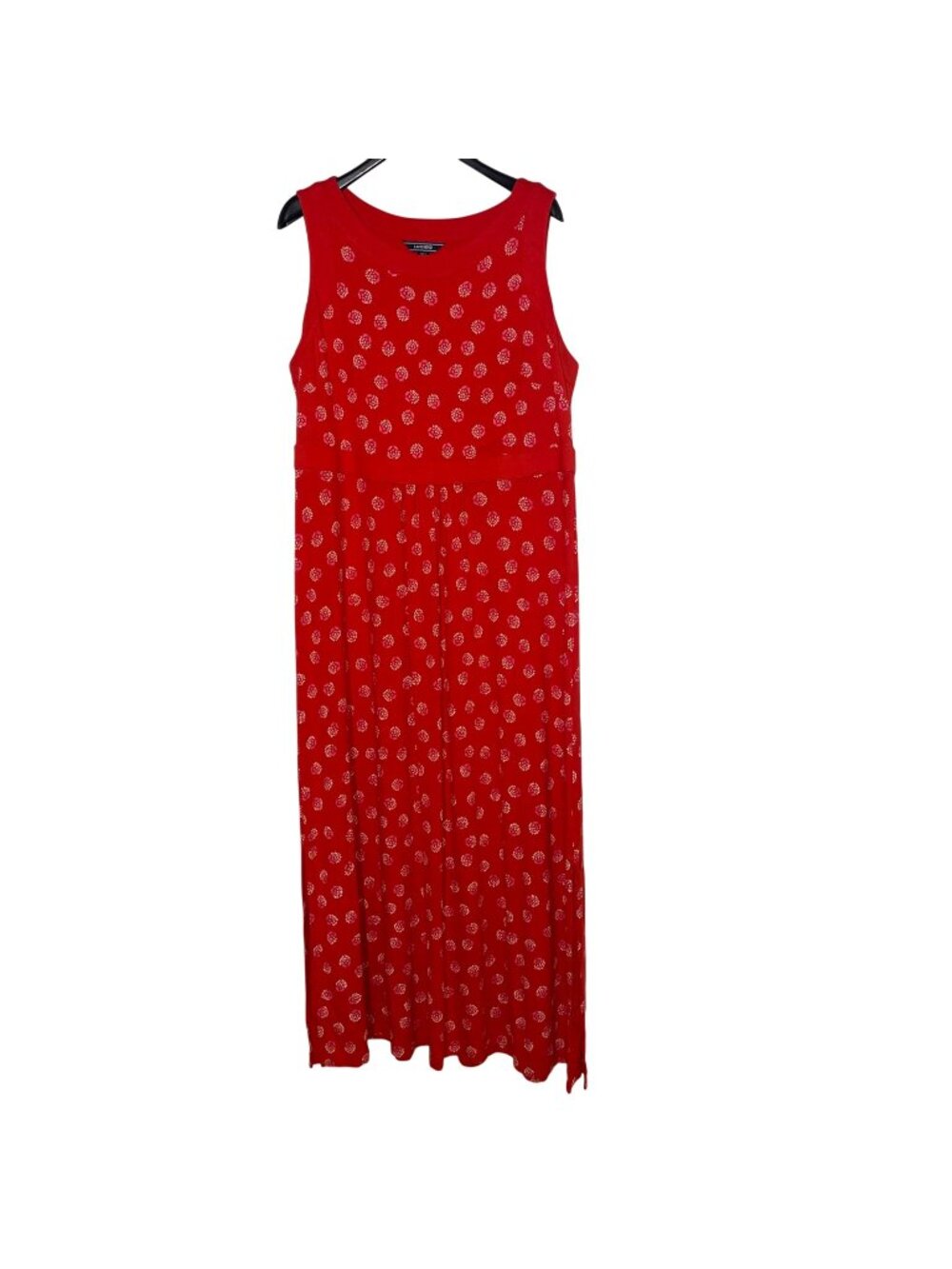 Lands' End Floral Tank Maxi‎ Dress Sz 1X Stretch Long Summer Resort